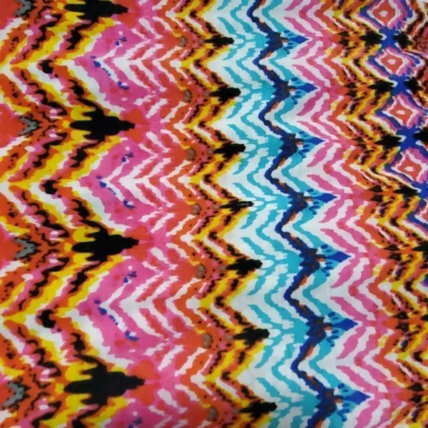 Multicolored Chevron Infinity Scarf - Image 3