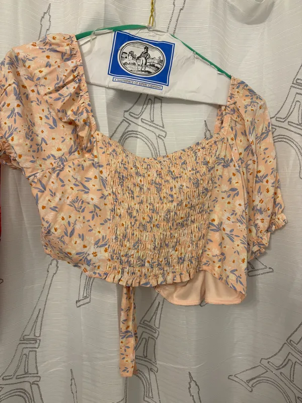 Preppy cropped top Pink Size L - Image 4