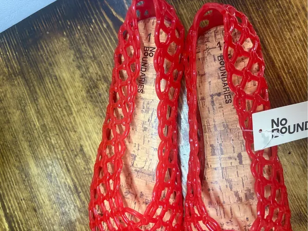 No boundaries red jelly flats size 11 - Image 3