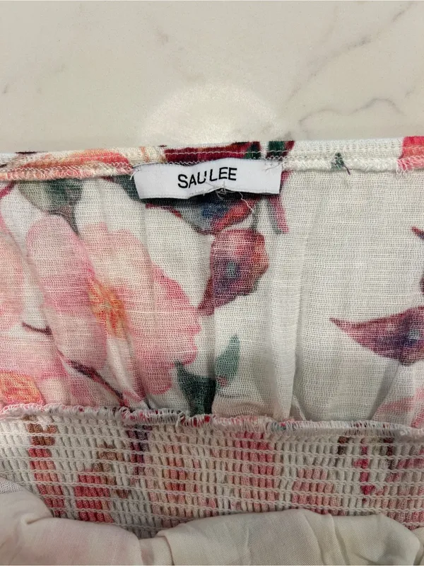 Sau Lee Saulee New Tags “Betty” Floral Punk Dress Mini Ruffle - Image 5
