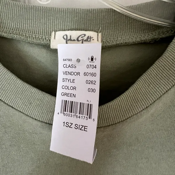 NWT John Galt Light Sage Green Short Sleeve T-Shirt Shirt - Image 2