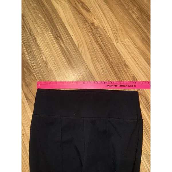 Bar‎ III Women's Sz M Medium Black Pipe Mid Rise Pull On Dress Pants Leggings - Image 8