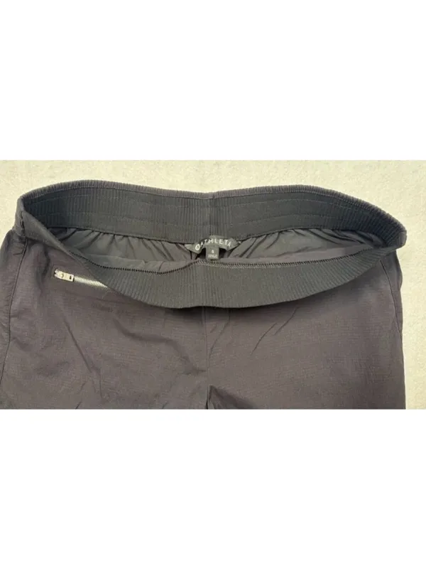 Athleta Women's Mod Trekkie Shorts 291730 Black Stretch Ripstop Zip Pockets Sz 8 - Image 4