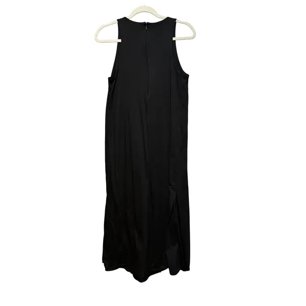 Madewll Black 100% Cotton Sleeveless Midi Dress sz 8‎ - Image 2