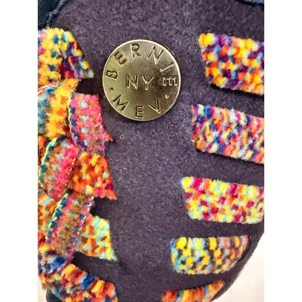 Boho Multicolor Woven Mary Jane Platform Wedge Shoes EU 39 Colorful Eclectic - Image 12