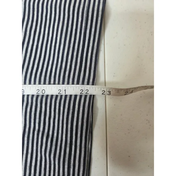 L.L. Bean Women’s Size L Black & Gray Striped Turtleneck Long Sleeve Shirt - Image 6