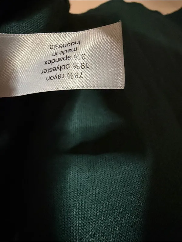 Woman’s Long Sleeve Henley Shirt - Teal Green - Image 2