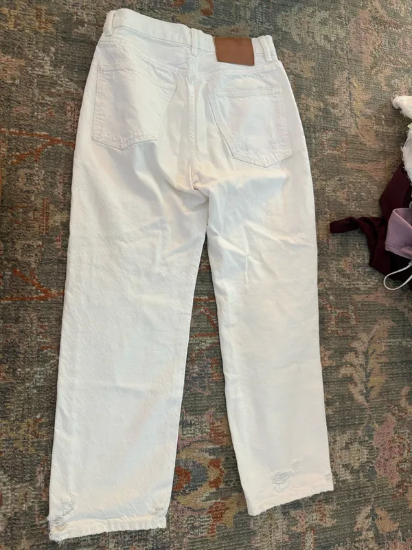 White ZARA Jeans - Image 2