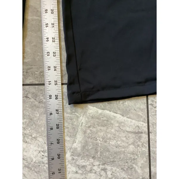 Halara NWOT Women Black Wide Leg Tie Front High Waist Pants Size L Side Zip - Image 4
