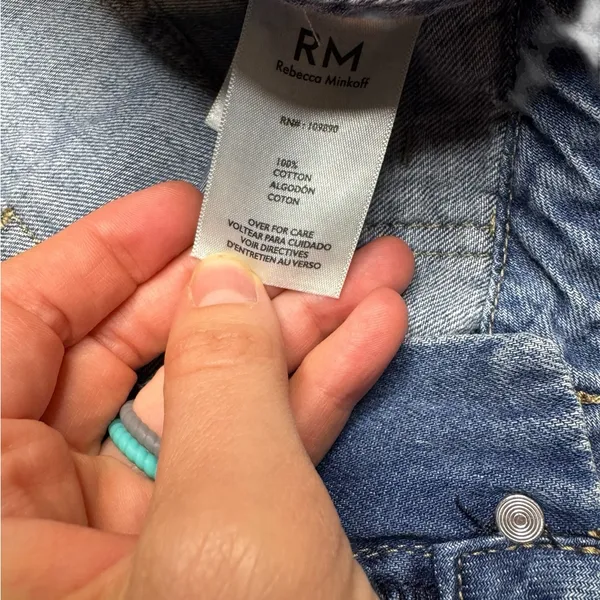 👖 RM Rebecca Minkoff Light Wash‎ High Rise Wide Leg Jogger Jeans Size M 👖 - Image 3