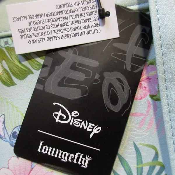 NWT Loungefly x Disney Lilo & Stitch Tropical Friends Floral Mini Backpack - Image 4