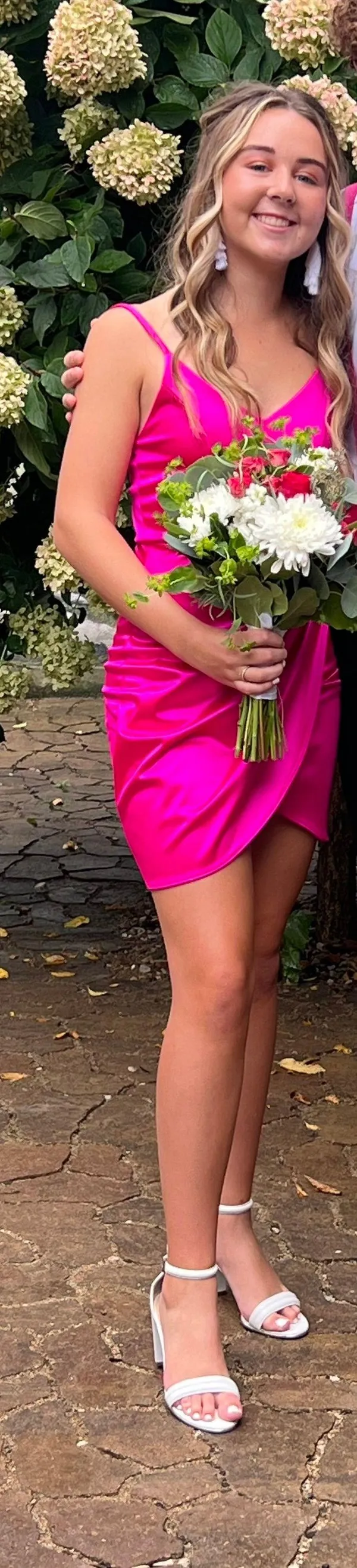 Lulus Pink Satin Dress - Image 4