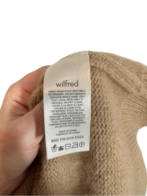 Aritzia Wilfred Luxe Cashmere Clara Sweater in Gold Camel - Image 14