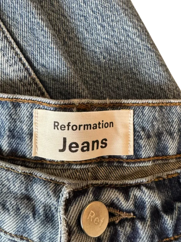 Reformation - High Rise Straight Leg Jeans Merida Wash Size 27 - Image 7