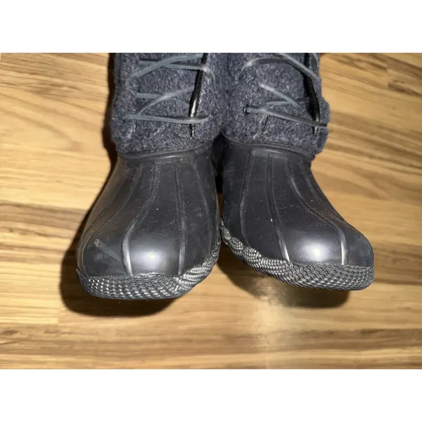 Sperry Saltwater Sherpa Black Duck Boots‎ Women's Size 8.5 EUC - Image 10