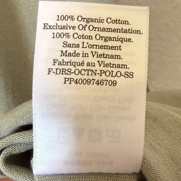 Everlane Organic Cotton Polo Dress Fog Green White Collar XS Short Sleeve Mini - Image 8