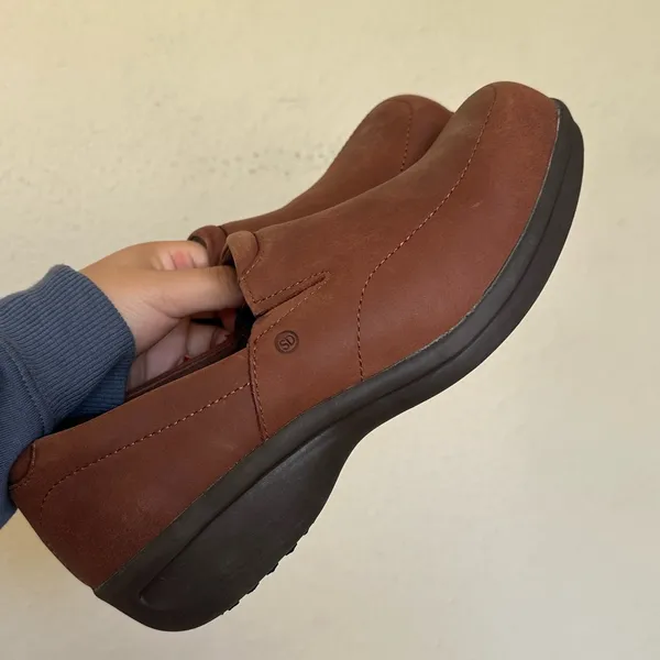 Red Wing Worx 6102 Brown Leather Occupational‎ Loafers Slip On Comfort size 5 - Image 5