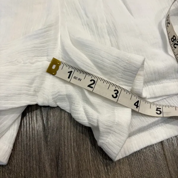 NEW Sundance Women's ZOLA Pull On Shorts White Cotton Gauze XS Beach Vacation - Image 11
