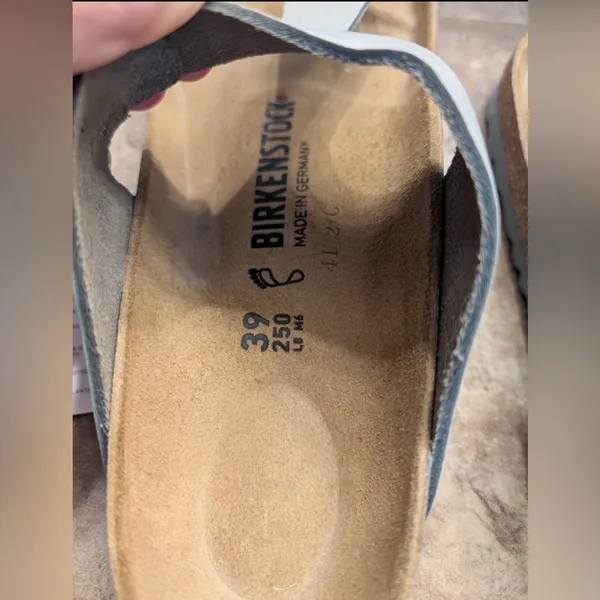 BIRKENSTOCK WOMEN'S GIZEH BIG BUCKLE DOVE GRAY Size 39 NEW - Image 6