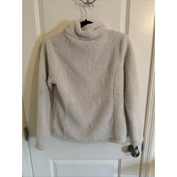 Patagonia Los Gatos 1/4 Zip Fleece Pullover Sweatshirt Women's S Cream Beige - Image 3