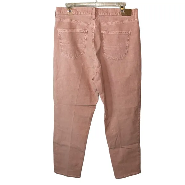 American‎ Eagle Pink Corduroy Mom Jeans High Rise Size 10 Vintage Style - Image 2