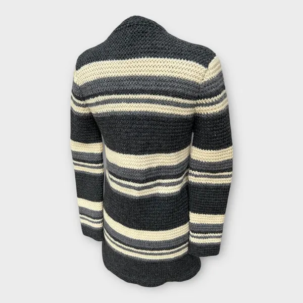 Hand Knit Chunky Cardigan Duster Women's Sz Small Lagenlook Cottagecore Hygge - Image 6