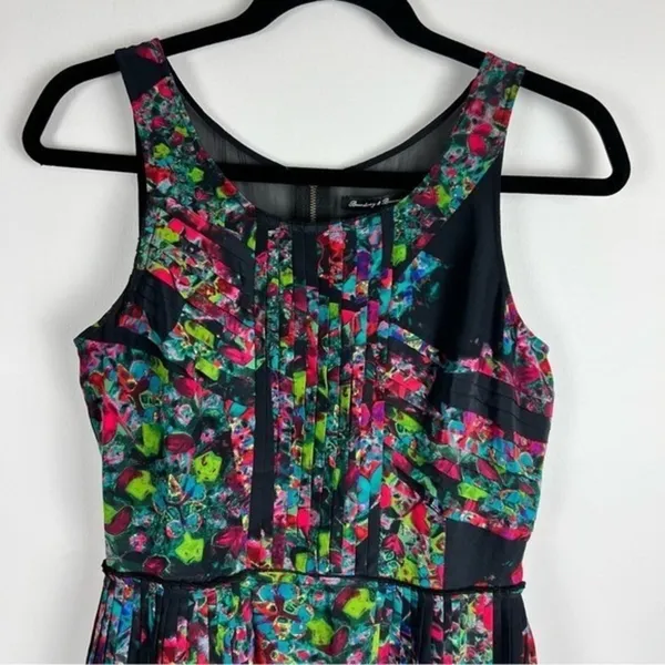 Broadway & Broome Silk Floral Pleated Mini Dress Size 0 - Image 14