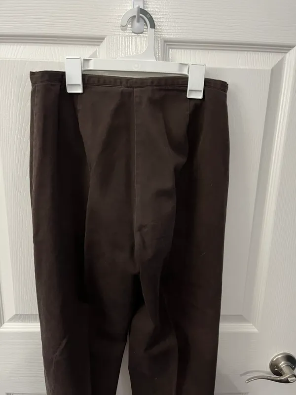 INC International Concepts Size 8 Brown 100% Cotton Chinos Pants - Image 4