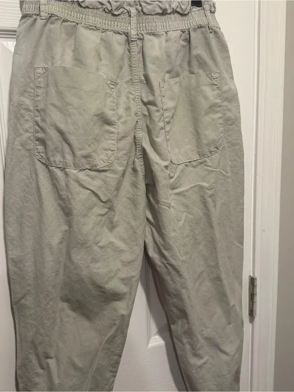 Zara Paperbag Jogger Pants Women’s US 6 Sage Green High Rise - Image 5