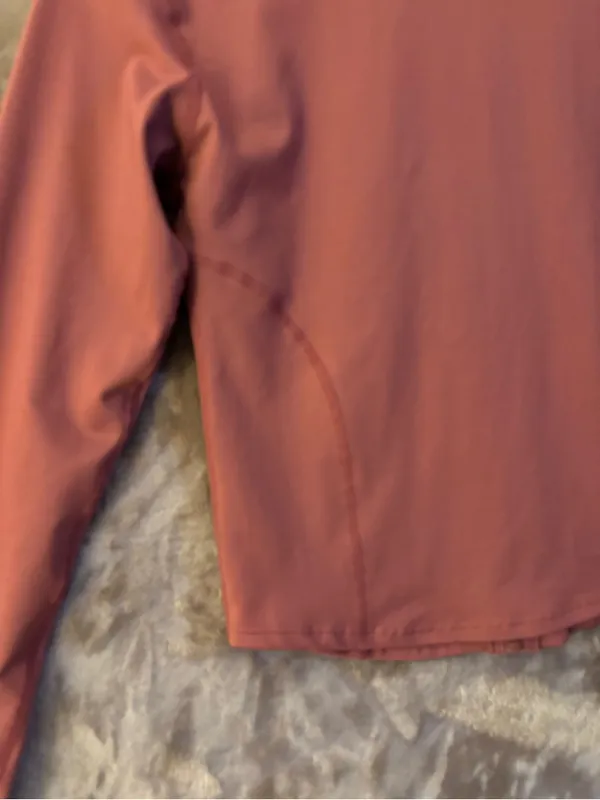 Fashion Athletic Jacket Women’s Size M Cropped Full Zip-Up Jacket in Rust - Image 7