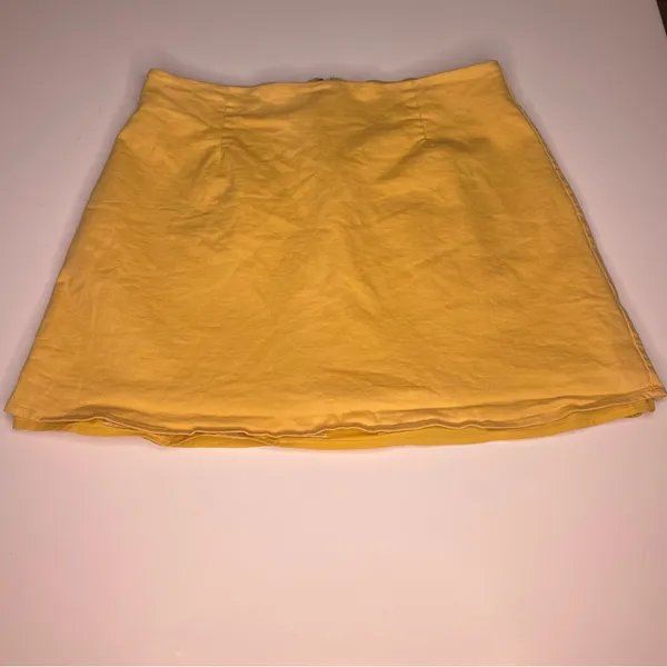 Peppermayo Exclusive‎ Rooftop Drinks Stretch Lined Mini Skirt in Mango Size 12 - Image 7
