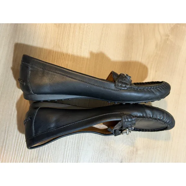 Coach Fortunata Loafers Black 8.5B Womens Bit Moccasin Driving Shoes - Image 9