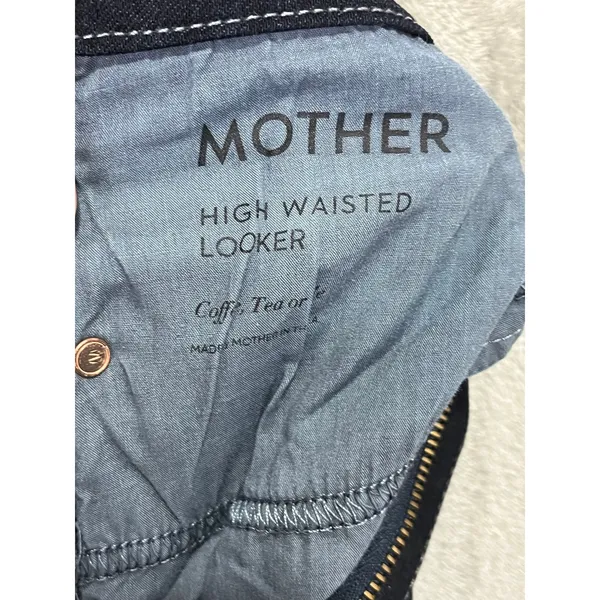 MOTHER The High Waisted Looker Dark Wash High Rise Stretch Skinny Denim Jeans 28 - Image 7
