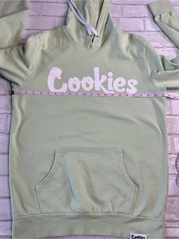 Cookies Mint Green Hoodie Size Medium Streetwear - Image 5