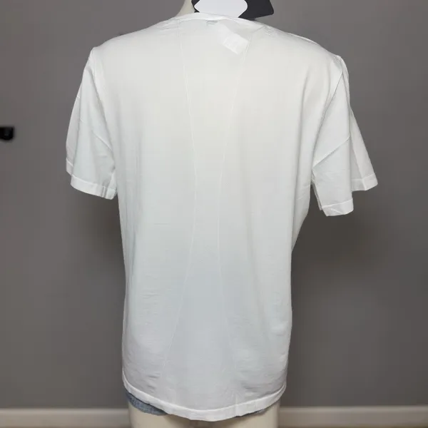 Fabletics Feather Tech + Short-Sleeve Top Shirt Classic White XL New - Image 2
