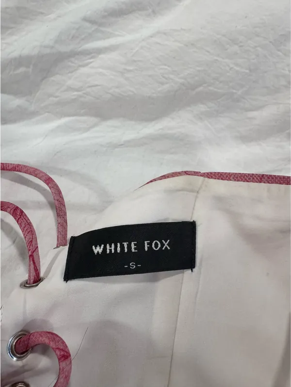 White Fox Pink Corset Boutique Top - Image 2
