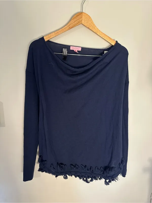 Lilly Pulitzer Ferrara sweater navy small - Image 3