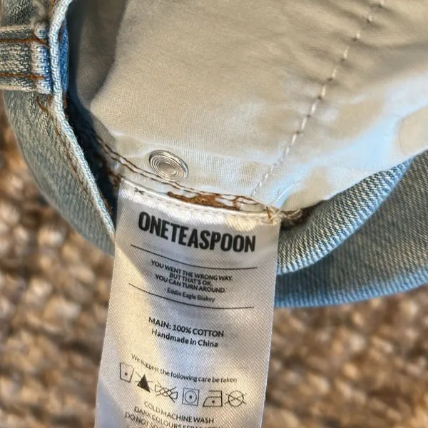 One Teaspoon Blue Denim Shorts Size 26 - Image 6