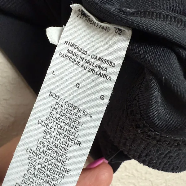 Nike Women Size Large Basic Black Sports‎ Bra - Image 4