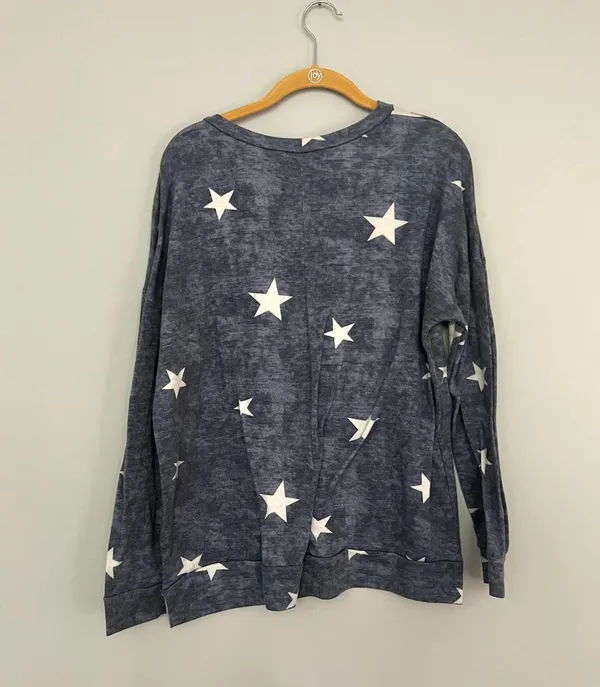143 Story By Lineup Blue Star Pullover Sweatshirt - Image 3
