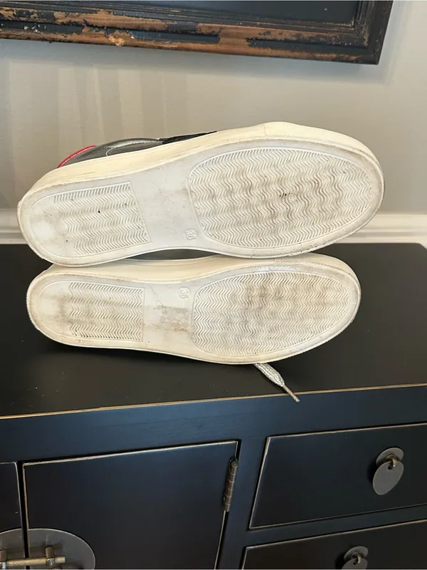 Silver Glitter Star Sneakers Size 36 - Image 5