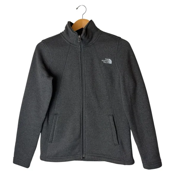 The North Face Full Zip Fleece Jacket Women Small Gray‎ Sherpa Lined Gorpcore - Image 2