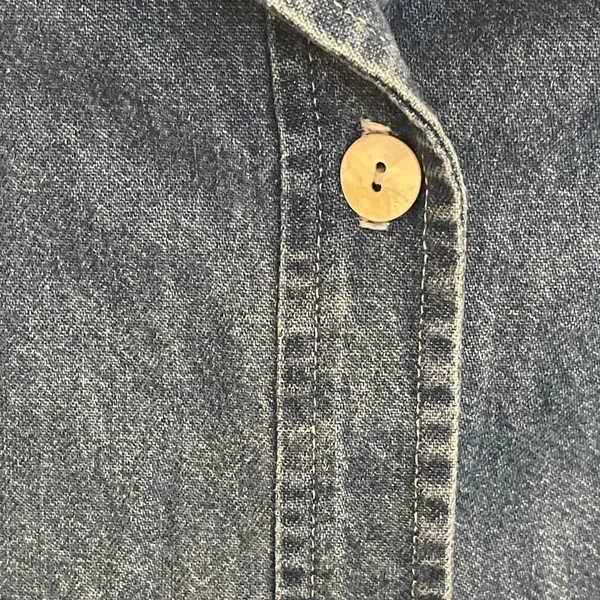 Orvis Womens Denim Vest Medium Wash Button Front Large Western Coastal Cowgirl - Image 5