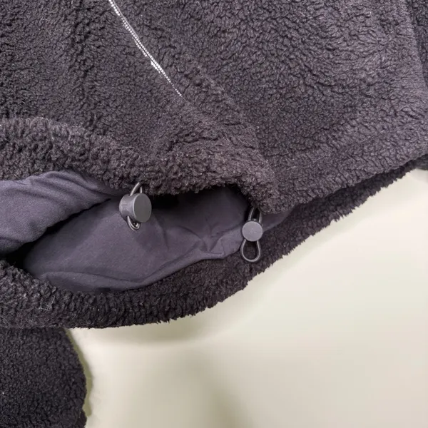 Lululemon Cinchable Fleece Zip Up Full Zip Jacket Black Women’s Size 6 - Image 11