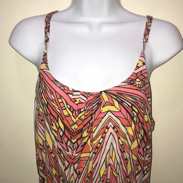 - Felicity and Coco Summer maxi dress size M Orange and yellow Art Deco - Image 4