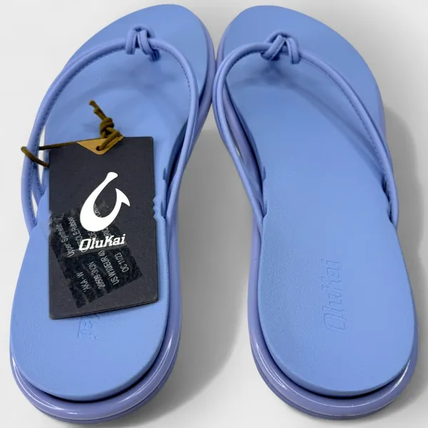 OluKai Aka Womens Thong Sandals Cloud Blue Water Friendly Size 7 New - Image 5