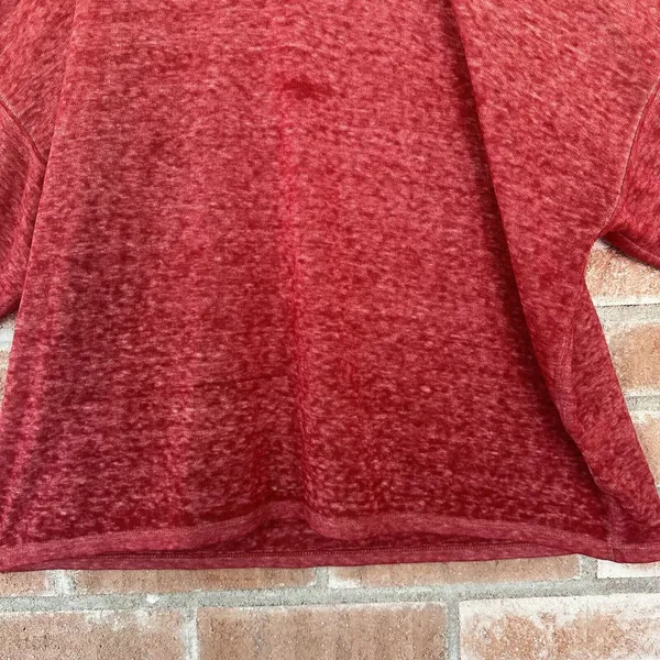 We The Free Chill Out Oversized Cold Shoulder Shirt Heathered Berry XS - Image 4