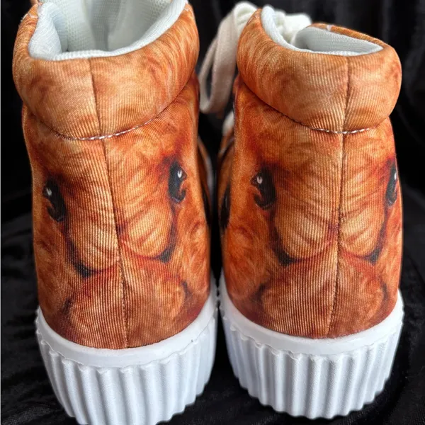 Custom Golden Doodle Dog‎ Hightop Sneakers Unisex Sz 38/Womens 7.5/Mens 5.5 NWOT - Image 8
