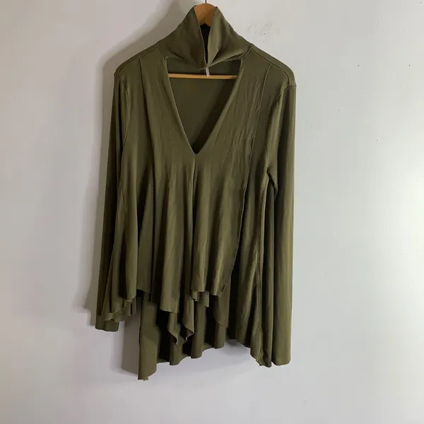 Free People uptown top green‎ ribbed - Image 2
