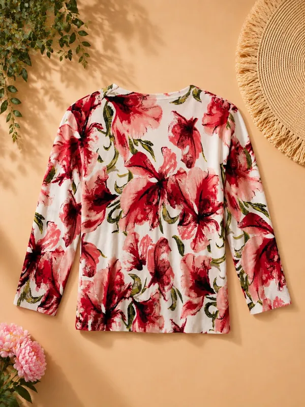 Beautiful floral 3/4 sleeve Cardigan - Image 4